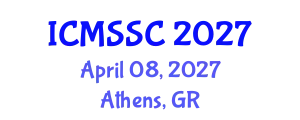 International Conference on Mathematics, Statistics and Scientific Computing (ICMSSC) April 08, 2027 - Athens, Greece
