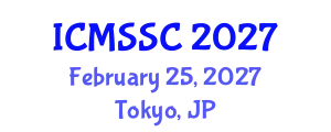 International Conference on Mathematics, Statistics and Scientific Computing (ICMSSC) February 25, 2027 - Tokyo, Japan