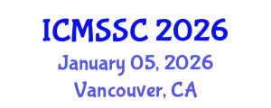 International Conference on Mathematics, Statistics and Scientific Computing (ICMSSC) January 05, 2026 - Vancouver, Canada
