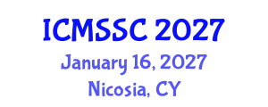 International Conference on Mathematics, Statistics and Scientific Computing (ICMSSC) January 16, 2027 - Nicosia, Cyprus
