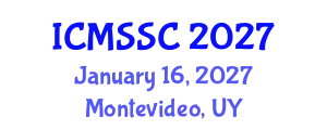 International Conference on Mathematics, Statistics and Scientific Computing (ICMSSC) January 16, 2027 - Montevideo, Uruguay