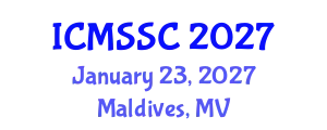 International Conference on Mathematics, Statistics and Scientific Computing (ICMSSC) January 23, 2027 - Maldives, Maldives