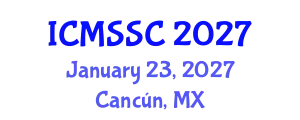 International Conference on Mathematics, Statistics and Scientific Computing (ICMSSC) January 23, 2027 - Cancún, Mexico