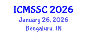 International Conference on Mathematics, Statistics and Scientific Computing (ICMSSC) January 26, 2026 - Bengaluru, India