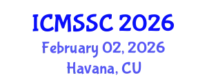 International Conference on Mathematics, Statistics and Scientific Computing (ICMSSC) February 02, 2026 - Havana, Cuba