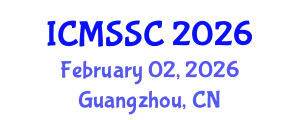 International Conference on Mathematics, Statistics and Scientific Computing (ICMSSC) February 02, 2026 - Guangzhou, China
