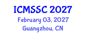 International Conference on Mathematics, Statistics and Scientific Computing (ICMSSC) February 03, 2027 - Guangzhou, China