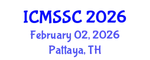 International Conference on Mathematics, Statistics and Scientific Computing (ICMSSC) February 02, 2026 - Pattaya, Thailand
