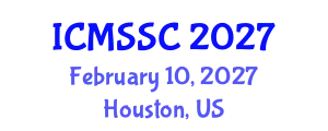 International Conference on Mathematics, Statistics and Scientific Computing (ICMSSC) February 10, 2027 - Houston, United States
