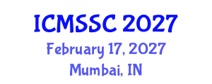 International Conference on Mathematics, Statistics and Scientific Computing (ICMSSC) February 17, 2027 - Mumbai, India