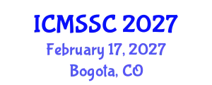 International Conference on Mathematics, Statistics and Scientific Computing (ICMSSC) February 17, 2027 - Bogota, Colombia