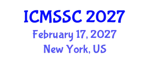 International Conference on Mathematics, Statistics and Scientific Computing (ICMSSC) February 17, 2027 - New York, United States