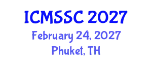 International Conference on Mathematics, Statistics and Scientific Computing (ICMSSC) February 24, 2027 - Phuket, Thailand