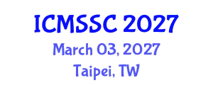 International Conference on Mathematics, Statistics and Scientific Computing (ICMSSC) March 03, 2027 - Taipei, Taiwan