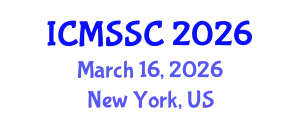 International Conference on Mathematics, Statistics and Scientific Computing (ICMSSC) March 16, 2026 - New York, United States