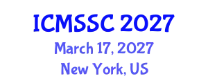 International Conference on Mathematics, Statistics and Scientific Computing (ICMSSC) March 17, 2027 - New York, United States