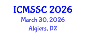 International Conference on Mathematics, Statistics and Scientific Computing (ICMSSC) March 30, 2026 - Algiers, Algeria