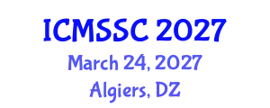 International Conference on Mathematics, Statistics and Scientific Computing (ICMSSC) March 24, 2027 - Algiers, Algeria