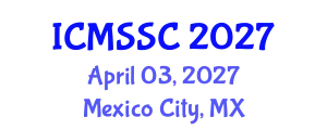 International Conference on Mathematics, Statistics and Scientific Computing (ICMSSC) April 03, 2027 - Mexico City, Mexico