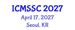 International Conference on Mathematics, Statistics and Scientific Computing (ICMSSC) April 17, 2027 - Seoul, Republic of Korea