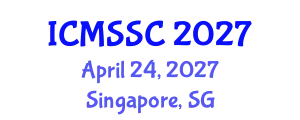 International Conference on Mathematics, Statistics and Scientific Computing (ICMSSC) April 24, 2027 - Singapore, Singapore
