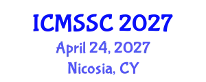 International Conference on Mathematics, Statistics and Scientific Computing (ICMSSC) April 24, 2027 - Nicosia, Cyprus