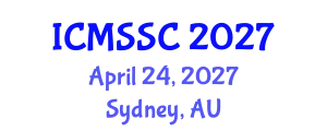 International Conference on Mathematics, Statistics and Scientific Computing (ICMSSC) April 24, 2027 - Sydney, Australia