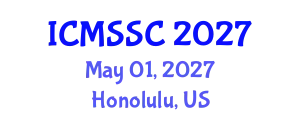 International Conference on Mathematics, Statistics and Scientific Computing (ICMSSC) May 01, 2027 - Honolulu, United States