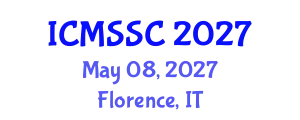 International Conference on Mathematics, Statistics and Scientific Computing (ICMSSC) May 08, 2027 - Florence, Italy
