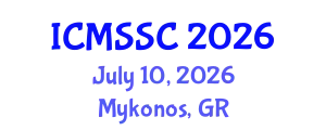 International Conference on Mathematics, Statistics and Scientific Computing (ICMSSC) July 10, 2026 - Mykonos, Greece