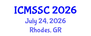 International Conference on Mathematics, Statistics and Scientific Computing (ICMSSC) July 24, 2026 - Rhodes, Greece