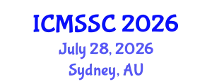 International Conference on Mathematics, Statistics and Scientific Computing (ICMSSC) July 28, 2026 - Sydney, Australia