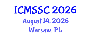 International Conference on Mathematics, Statistics and Scientific Computing (ICMSSC) August 14, 2026 - Warsaw, Poland
