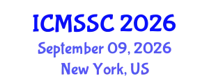 International Conference on Mathematics, Statistics and Scientific Computing (ICMSSC) September 09, 2026 - New York, United States