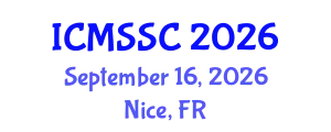 International Conference on Mathematics, Statistics and Scientific Computing (ICMSSC) September 16, 2026 - Nice, France