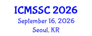 International Conference on Mathematics, Statistics and Scientific Computing (ICMSSC) September 16, 2026 - Seoul, Republic of Korea