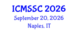 International Conference on Mathematics, Statistics and Scientific Computing (ICMSSC) September 20, 2026 - Naples, Italy