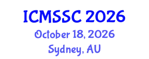 International Conference on Mathematics, Statistics and Scientific Computing (ICMSSC) October 18, 2026 - Sydney, Australia