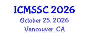 International Conference on Mathematics, Statistics and Scientific Computing (ICMSSC) October 25, 2026 - Vancouver, Canada