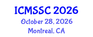 International Conference on Mathematics, Statistics and Scientific Computing (ICMSSC) October 28, 2026 - Montreal, Canada