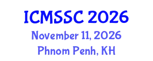 International Conference on Mathematics, Statistics and Scientific Computing (ICMSSC) November 11, 2026 - Phnom Penh, Cambodia