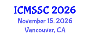 International Conference on Mathematics, Statistics and Scientific Computing (ICMSSC) November 15, 2026 - Vancouver, Canada
