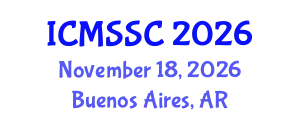 International Conference on Mathematics, Statistics and Scientific Computing (ICMSSC) November 18, 2026 - Buenos Aires, Argentina