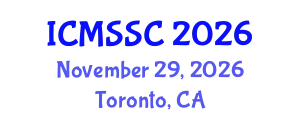 International Conference on Mathematics, Statistics and Scientific Computing (ICMSSC) November 29, 2026 - Toronto, Canada