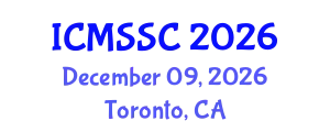 International Conference on Mathematics, Statistics and Scientific Computing (ICMSSC) December 09, 2026 - Toronto, Canada