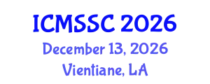 International Conference on Mathematics, Statistics and Scientific Computing (ICMSSC) December 13, 2026 - Vientiane, Laos