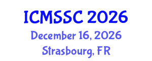 International Conference on Mathematics, Statistics and Scientific Computing (ICMSSC) December 16, 2026 - Strasbourg, France