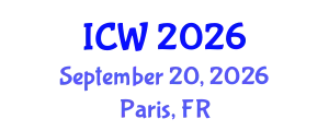 International Conference on Water (ICW) September 20, 2026 - Paris, France