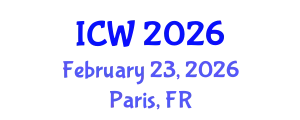 International Conference on Water (ICW) February 23, 2026 - Paris, France