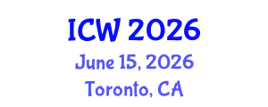 International Conference on Water (ICW) June 15, 2026 - Toronto, Canada